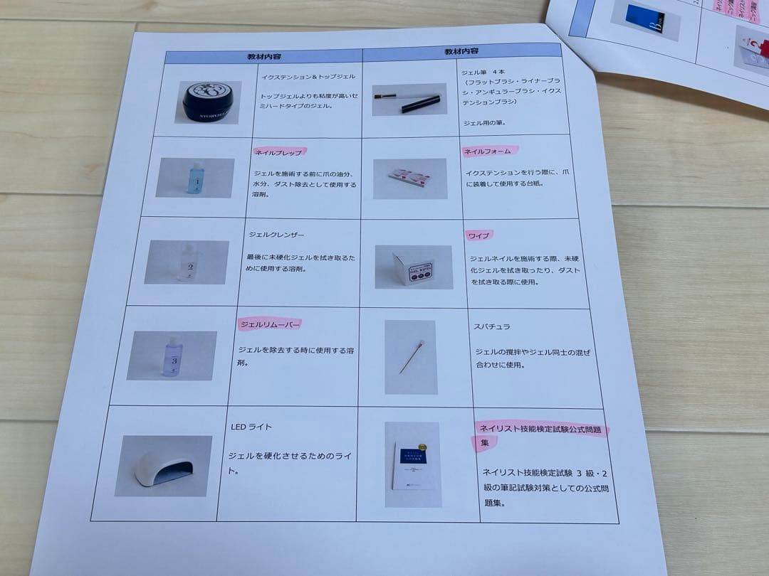 JNAネイリスト検定　2級3級、初級中級上級