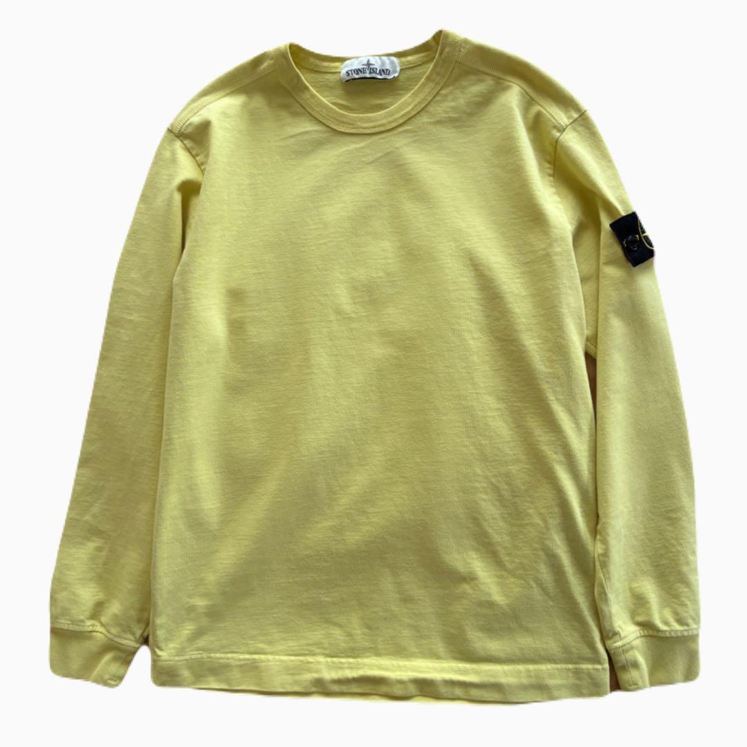 STONE  ⭐︎コンパスパッチ ロンTイエロー S CLGコード有