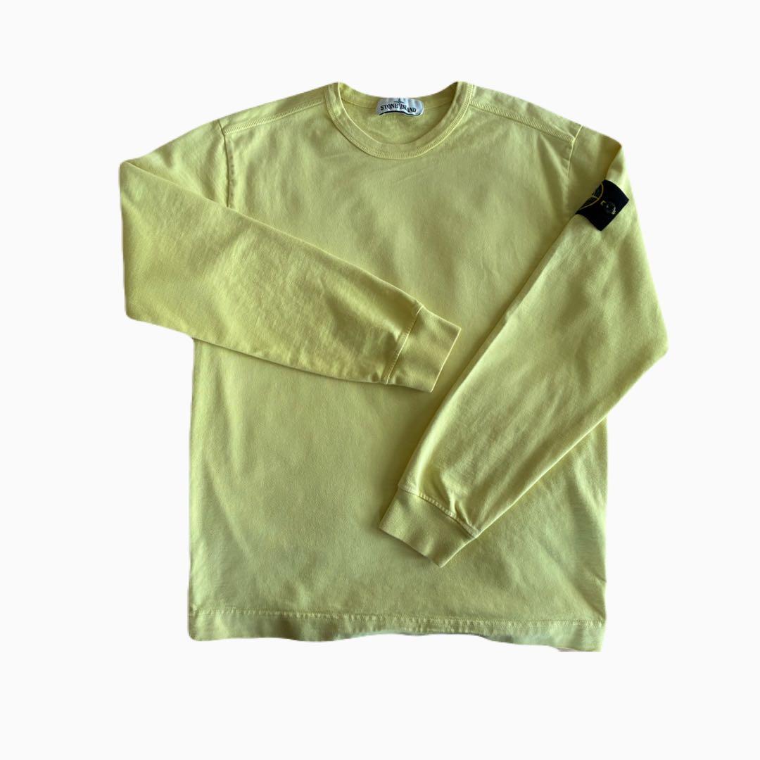 STONE  ⭐︎コンパスパッチ ロンTイエロー S CLGコード有