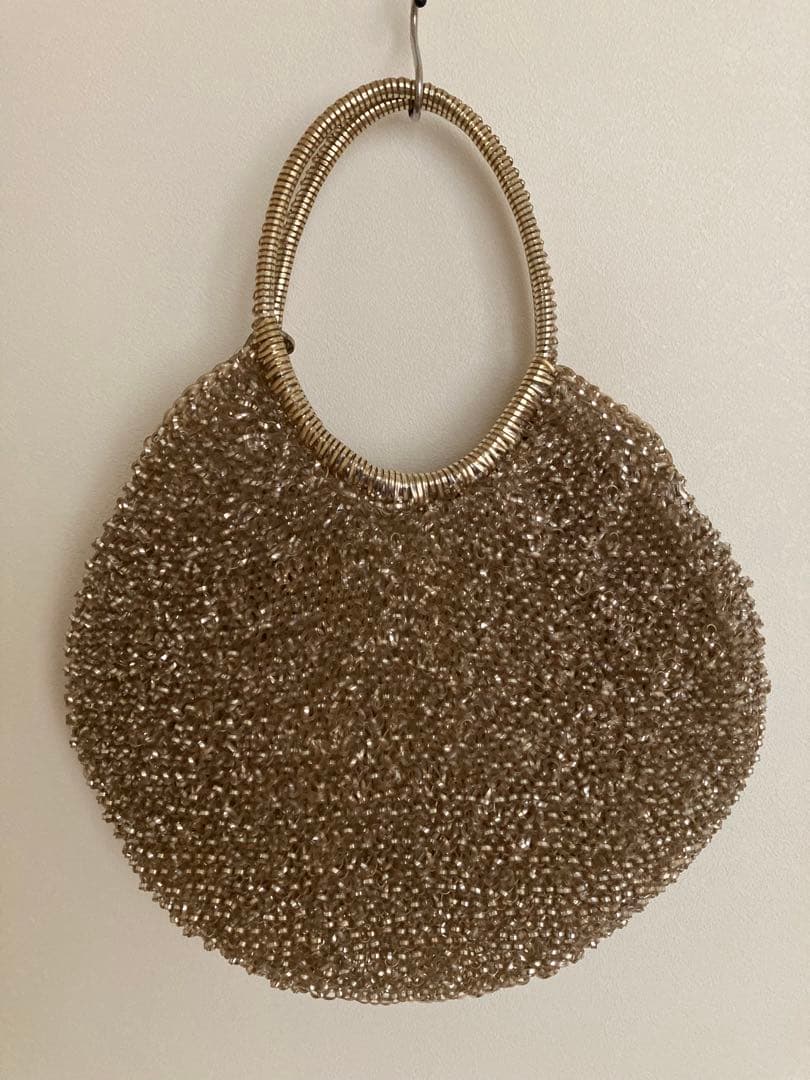 【美品】アンテプリマゴールド ビーズ ワイヤーバック★チャーム付き