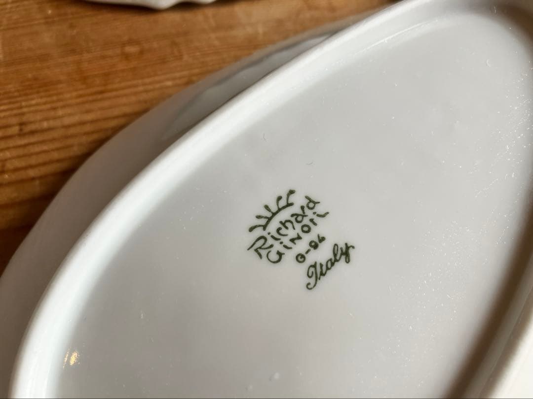 ジノリ　ベッキオホワイト　ピクルスディッシュ×4