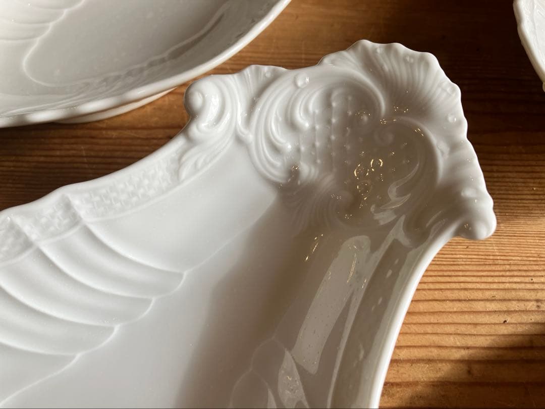 ジノリ　ベッキオホワイト　ピクルスディッシュ×4