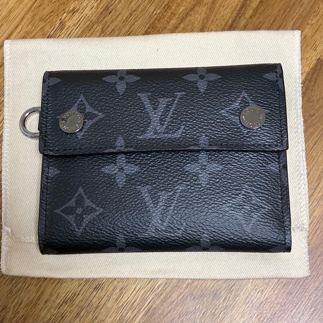 未使用品 ルイ・ヴィトン モノグラム・エクリプス チェーンコンパクトウォレット