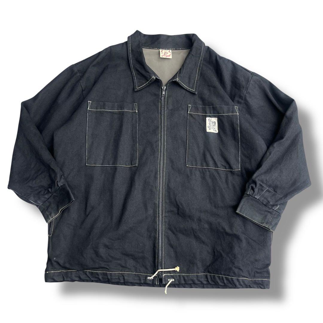 90's USA製 TRIPLE FIVE SOUL デニム カバーオール 黒