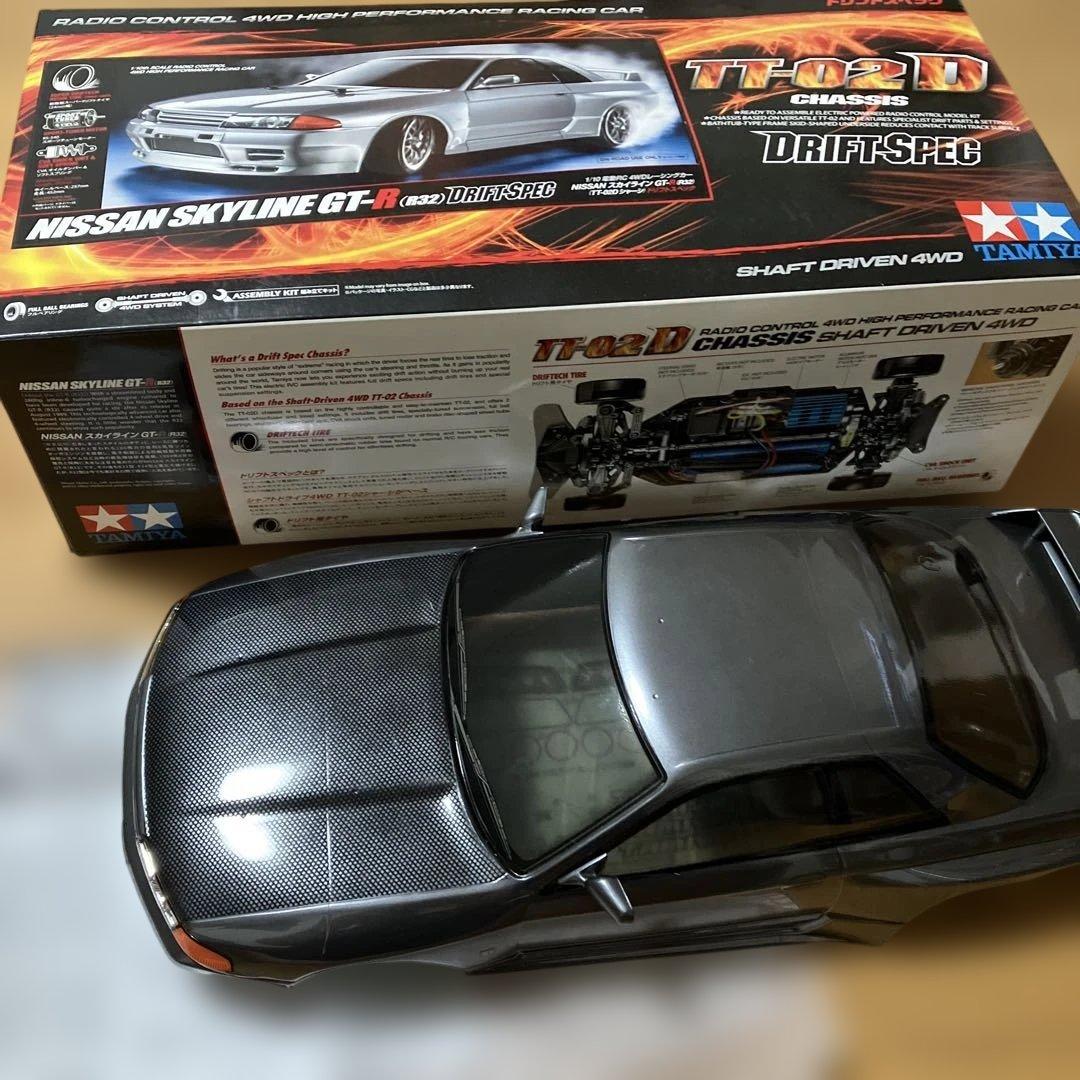 タミヤ R32 GT-R RC ドリフト 日産スカイライン　未使用　スペア付き