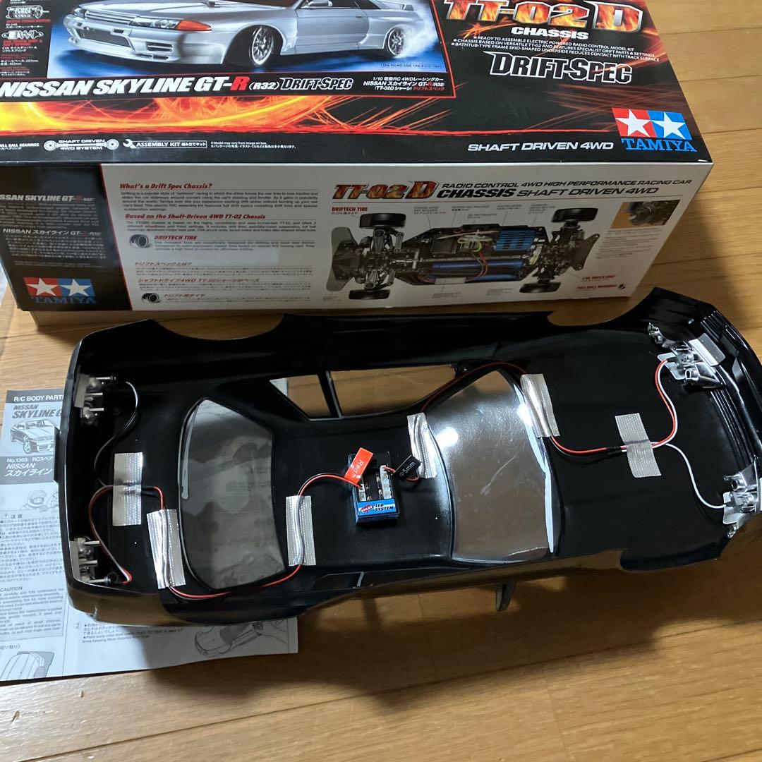 タミヤ R32 GT-R RC ドリフト 日産スカイライン　未使用　スペア付き
