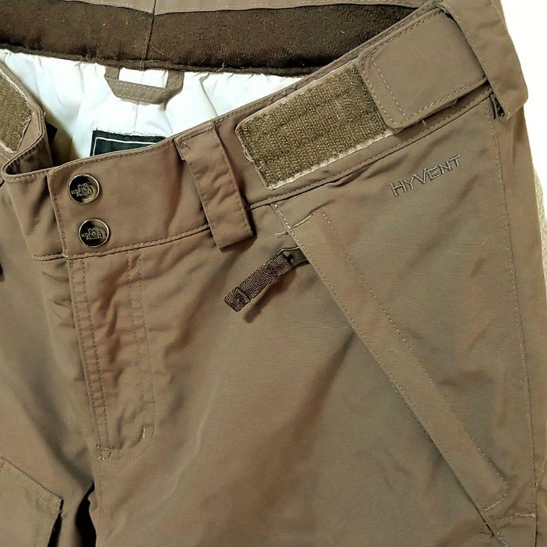 【美品 高機能】US ノースフェイス HYVENT スノーボード モカ パンツ