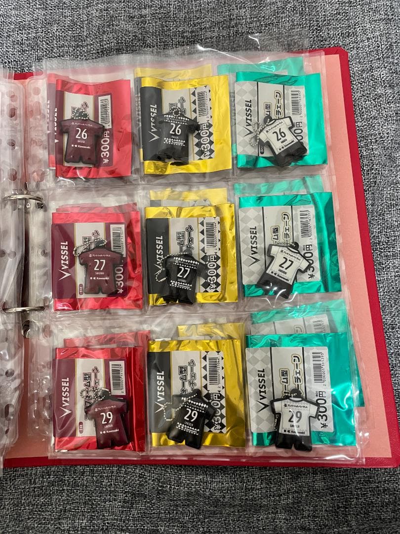 ヴィッセル神戸 2021ユニフォーム型ラバーキーチェーン コンプリートセット