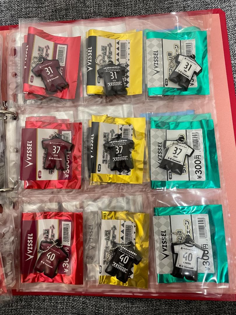 ヴィッセル神戸 2021ユニフォーム型ラバーキーチェーン コンプリートセット