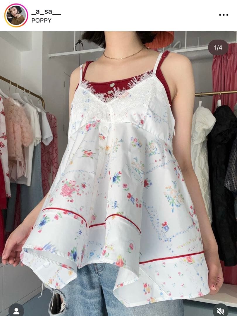 POPPY 花柄チュニック