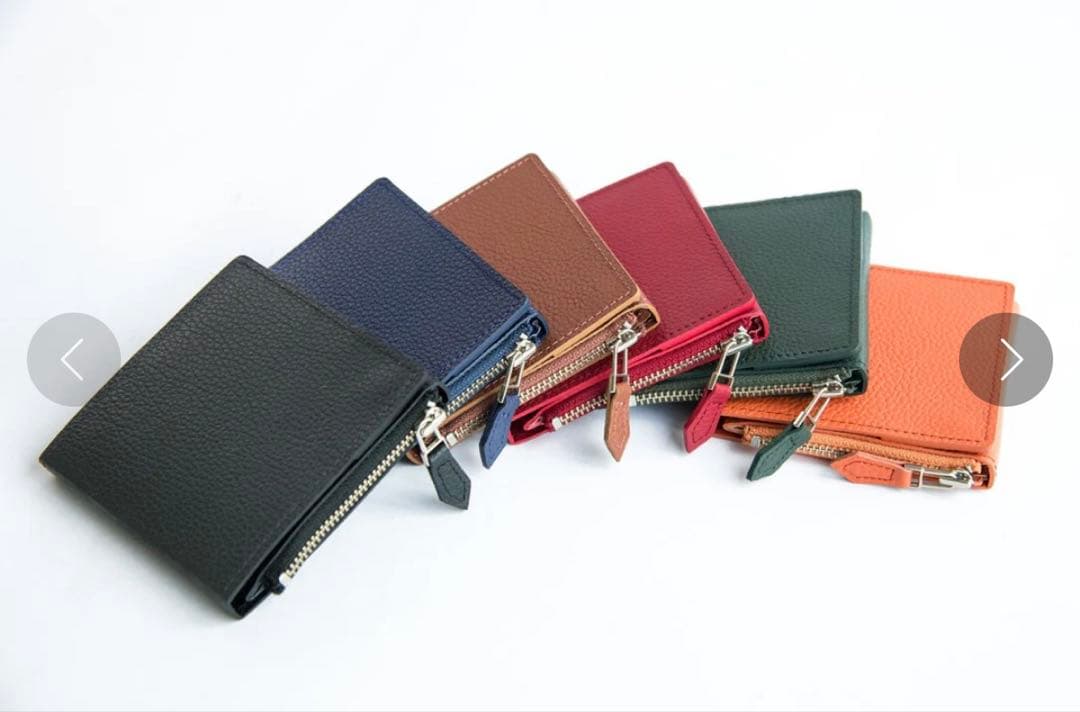 【新品】 新進工房 薄い財布 箱型財布キャレ-carre-　プ本革 二つ折り 黒