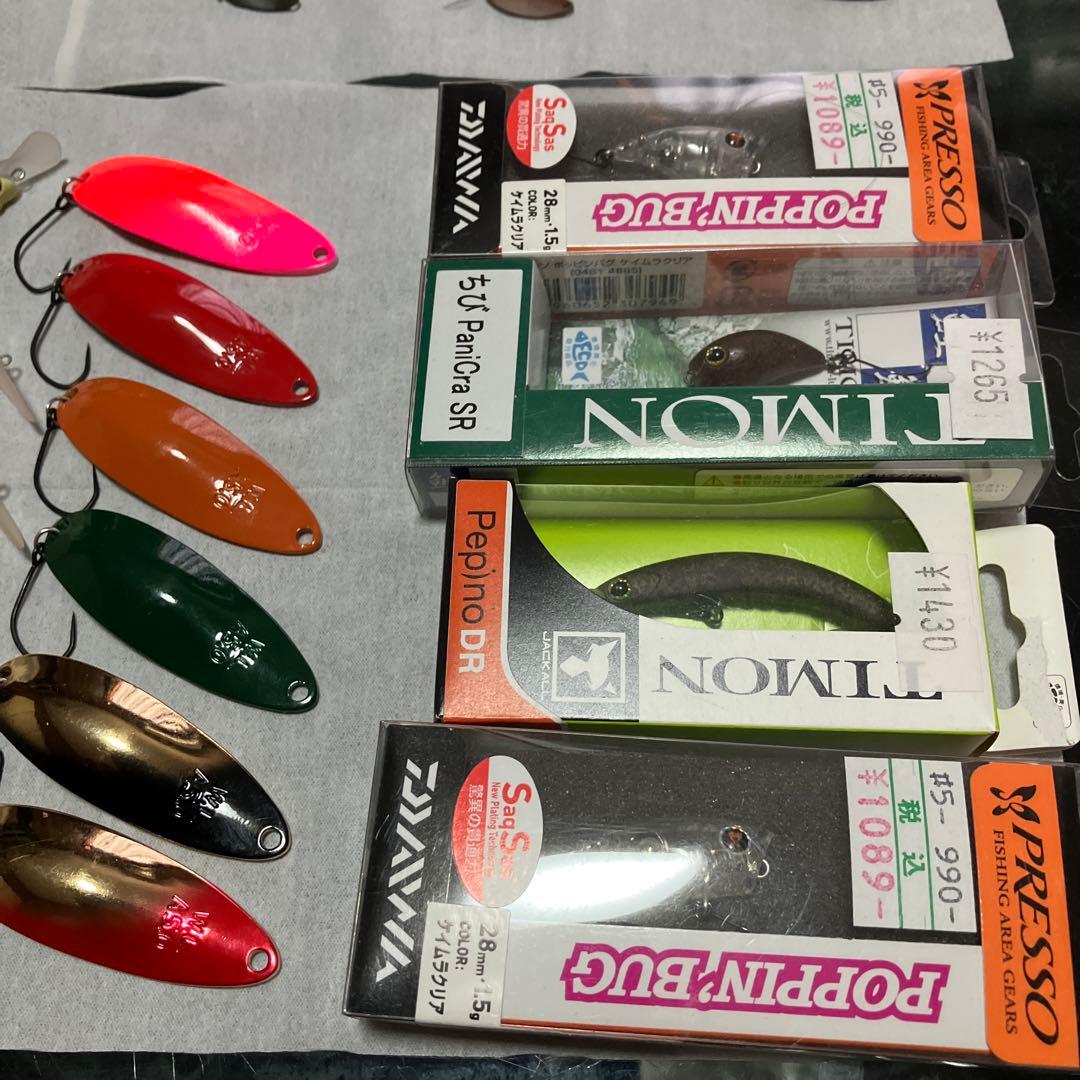 値下可　エリアトラウト　ルアー　セット　スプーン　プラグ　フック　スナップ