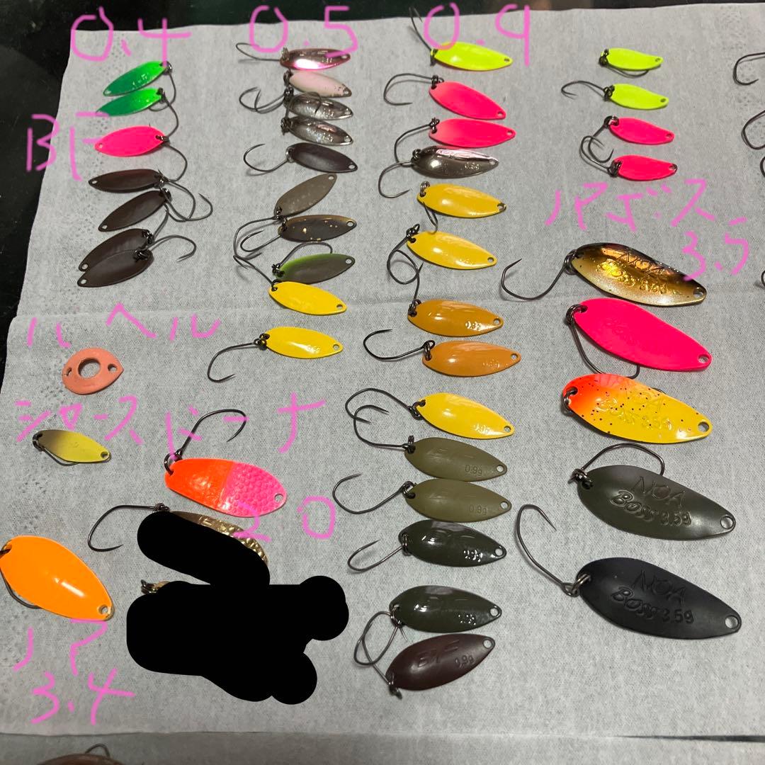 値下可　エリアトラウト　ルアー　セット　スプーン　プラグ　フック　スナップ