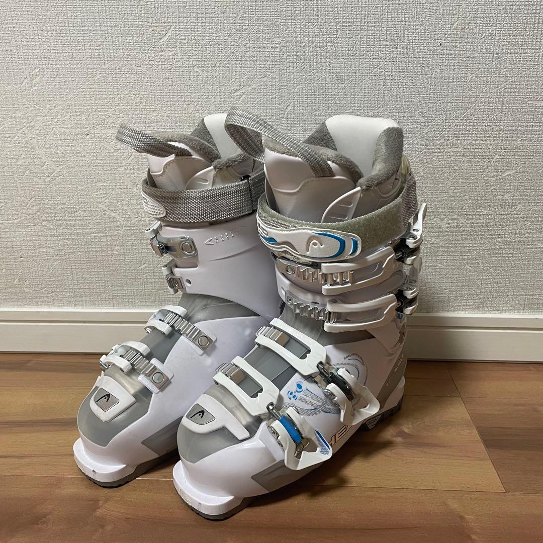 ROSSIGNOL146cm HEAD23/23.5cmストック付きスキーセット