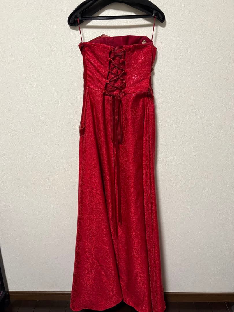 演奏会 赤 ロングドレス