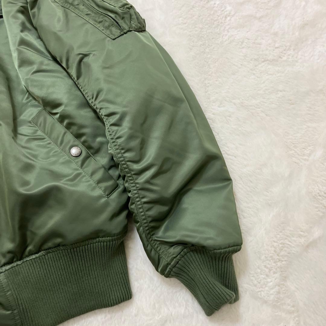 未使用級✨アルファインダストリーズ XL フード・ワッペン 2way MA-1