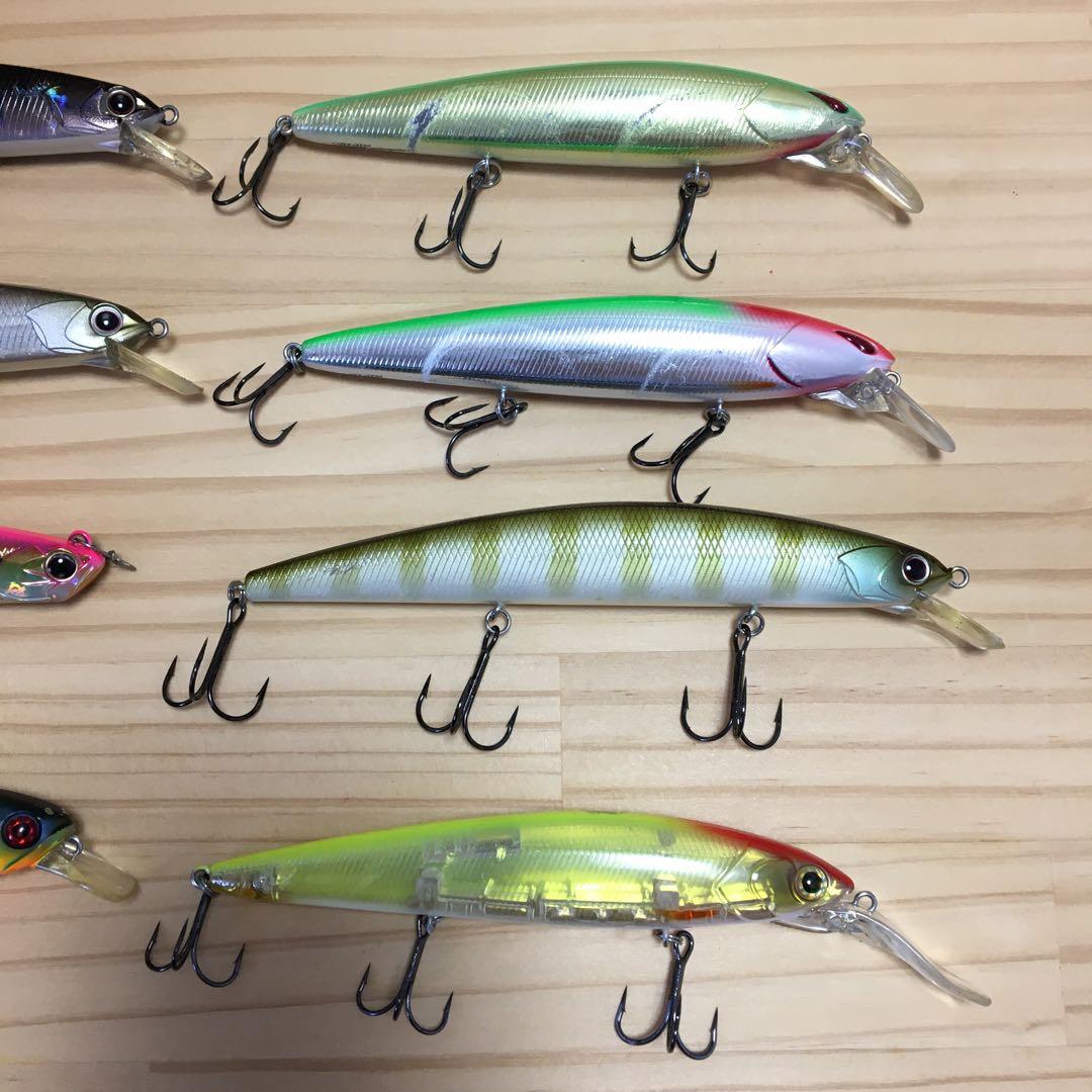 ルアー8個セット（ルドラ、レイダウンミノー他）