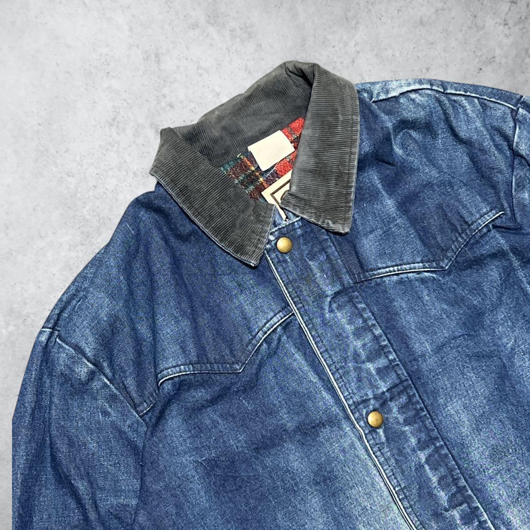【湘南】Wallsデニムジャケットカバーオール90sヴィンテージ青ブルー