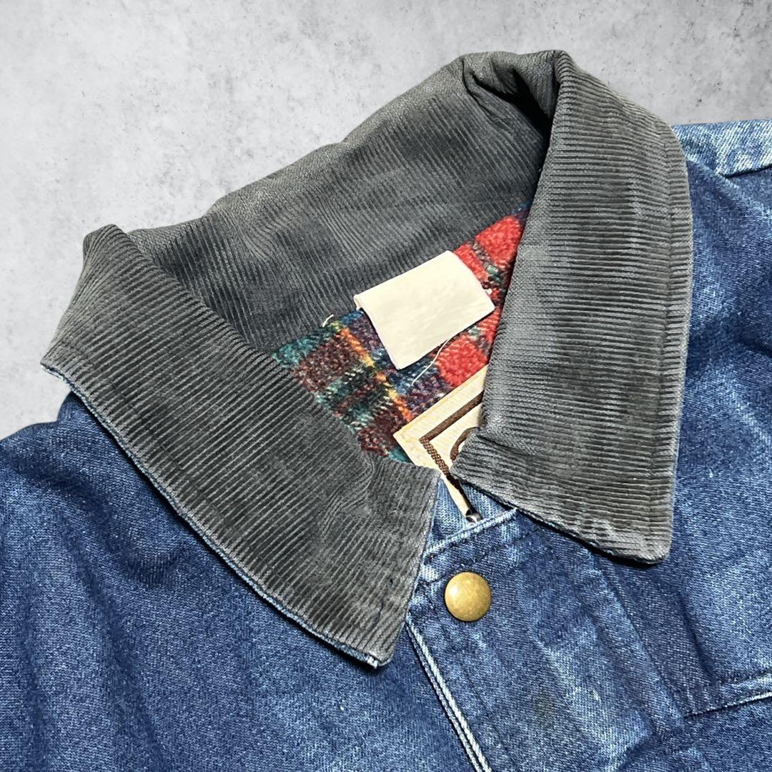 【湘南】Wallsデニムジャケットカバーオール90sヴィンテージ青ブルー