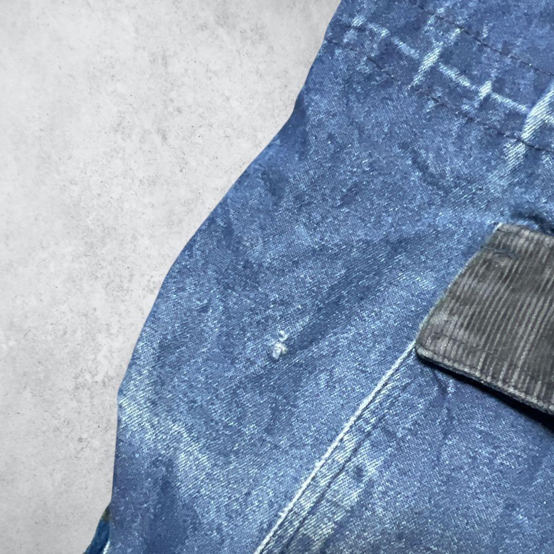 【湘南】Wallsデニムジャケットカバーオール90sヴィンテージ青ブルー