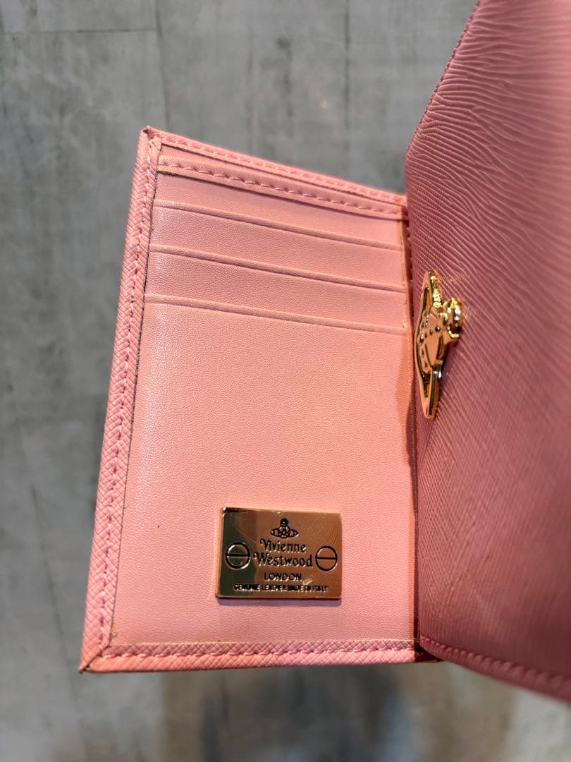 Vivienne Westwood 3つ折り財布 / サフィアーノピンク