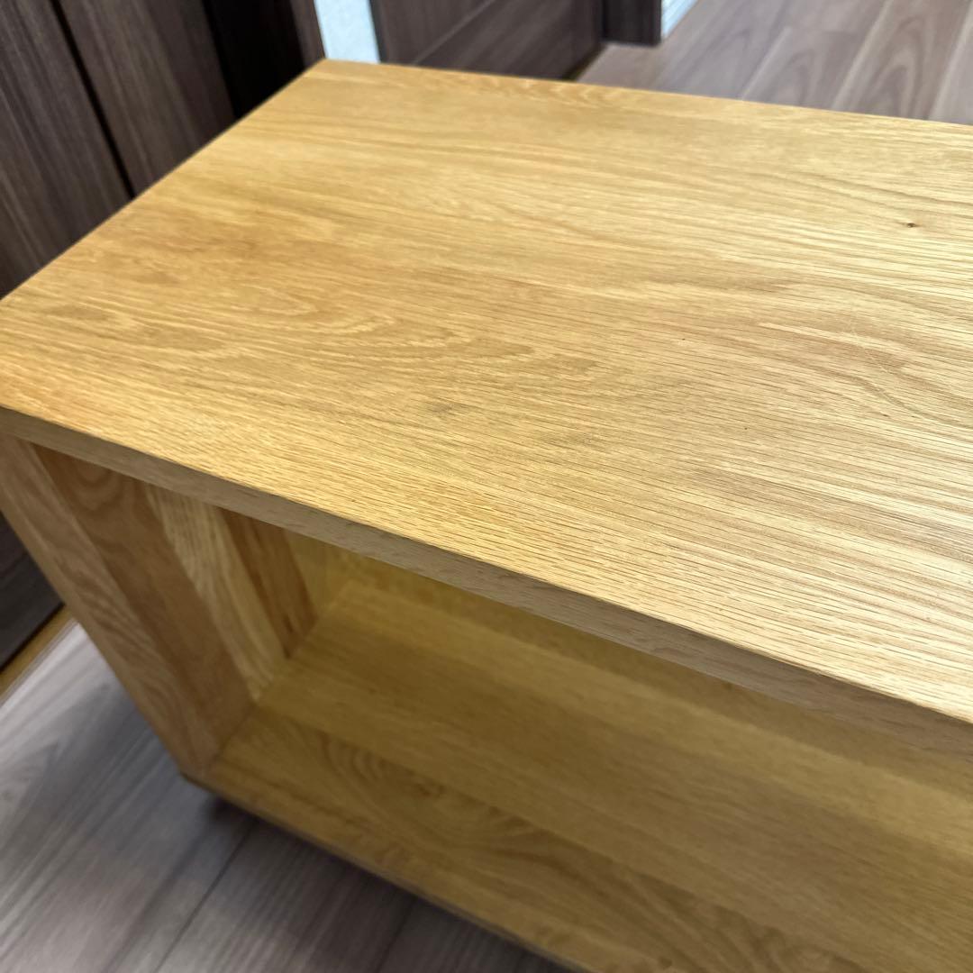 無印良品 廃盤 オーク材 テーブルベンチ