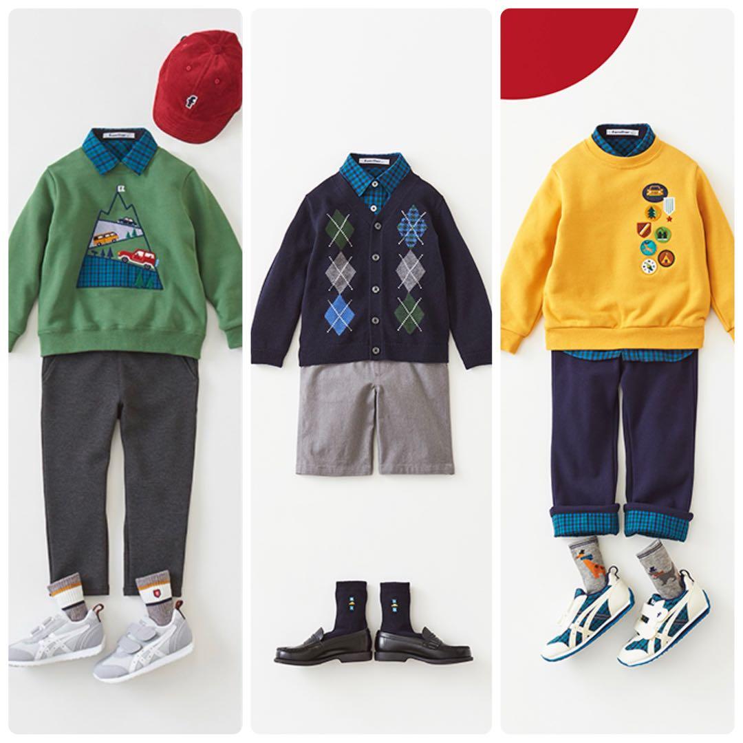 【ファミリア】新品 シャツ ブラウス 長袖 XB フォーマル 襟付き 現行品