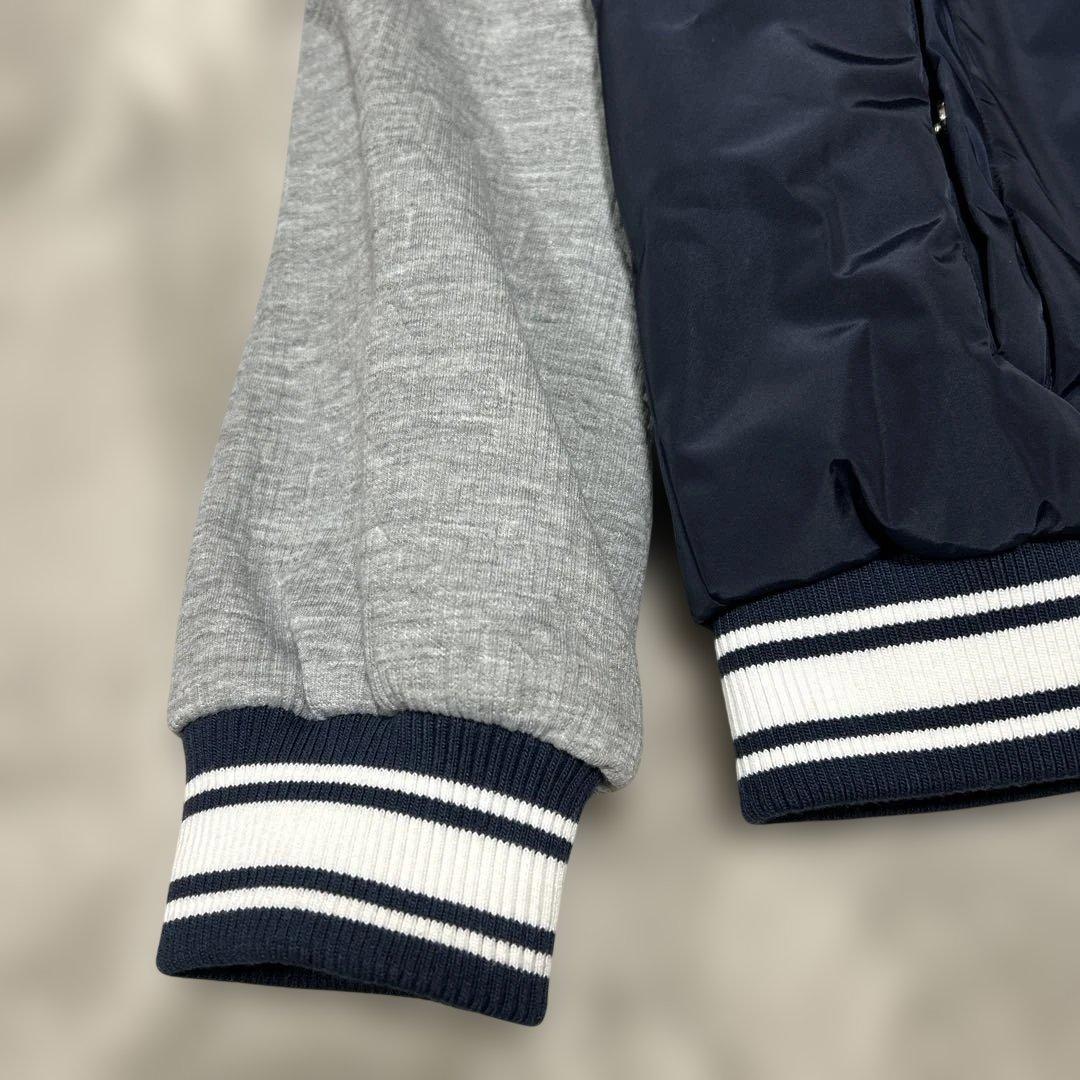 デシグアルDesigualカレッジジャケット　スタジャン ネイビー グレーM