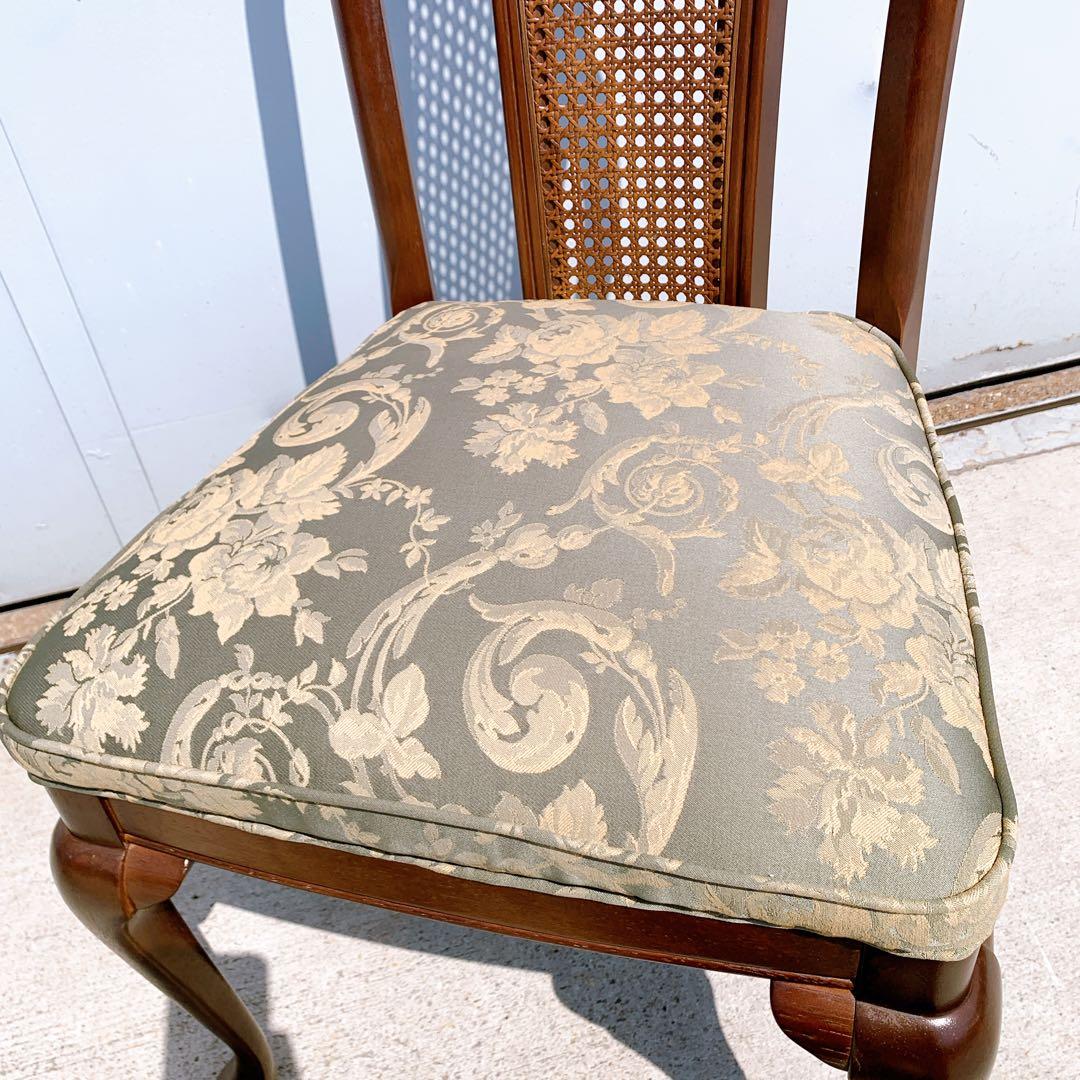 【美品】Maruni マルニ木工 ダイニングチェア アンティークチェア 猫脚②