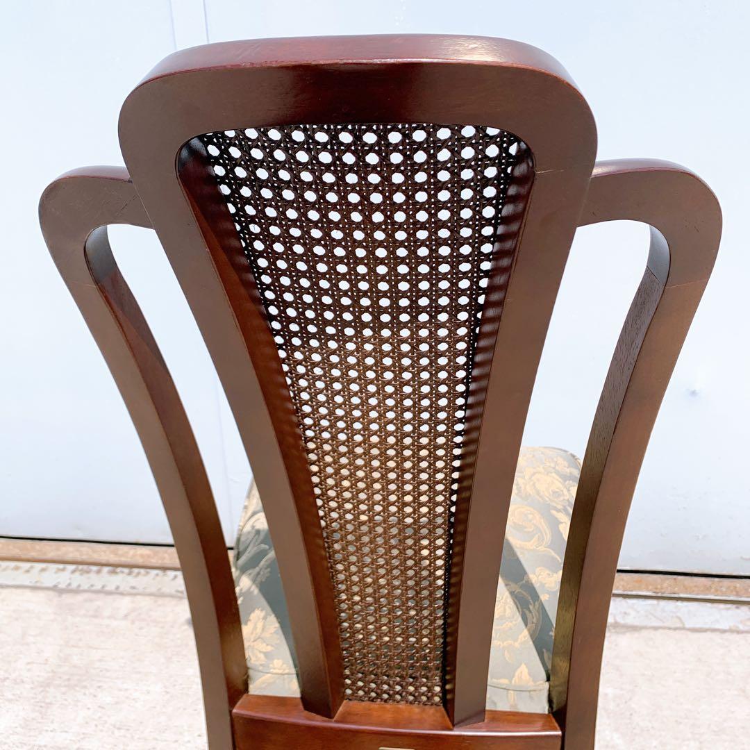 【美品】Maruni マルニ木工 ダイニングチェア アンティークチェア 猫脚②