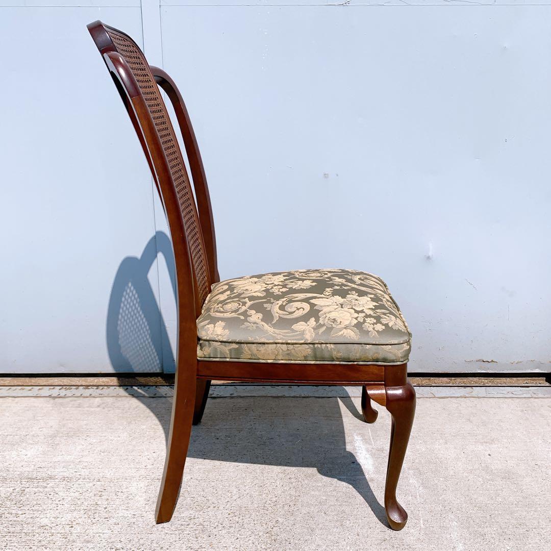 【美品】Maruni マルニ木工 ダイニングチェア アンティークチェア 猫脚②