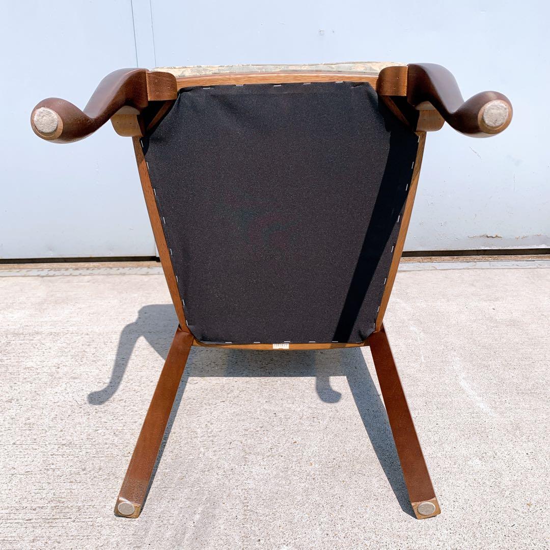 【美品】Maruni マルニ木工 ダイニングチェア アンティークチェア 猫脚②