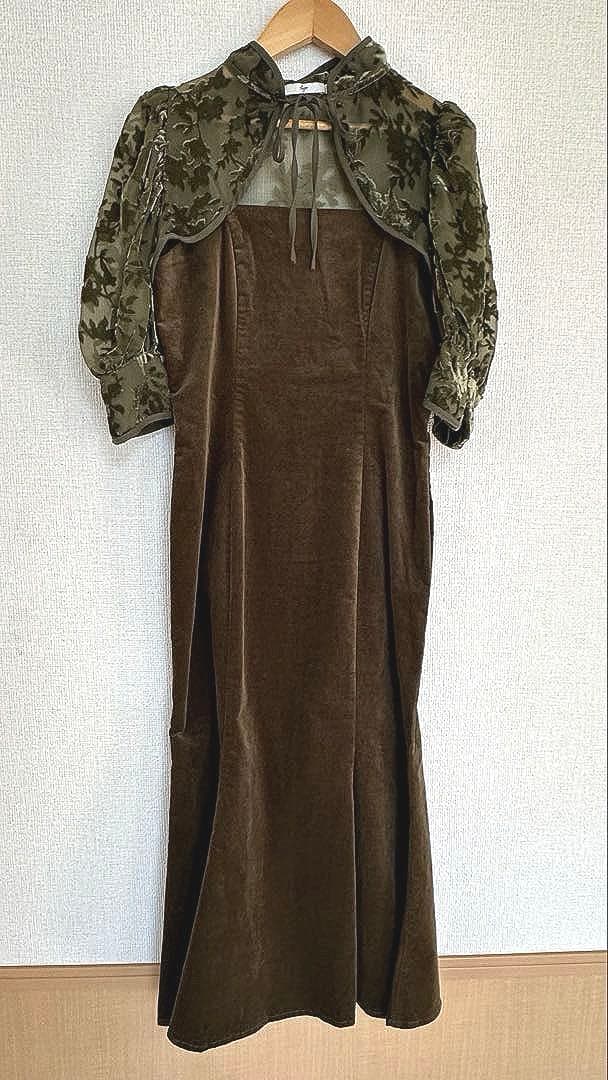 Leja 花柄ボレロセットアップマーメイドワンピースドレス　Sサイズ