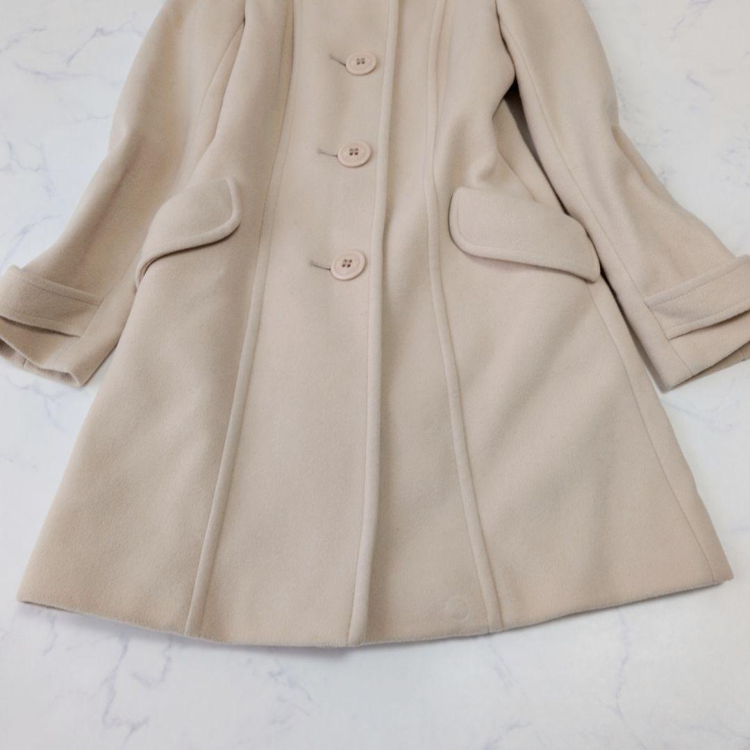 バーバリーブルーレーベル ロングコート ウール チェック 38