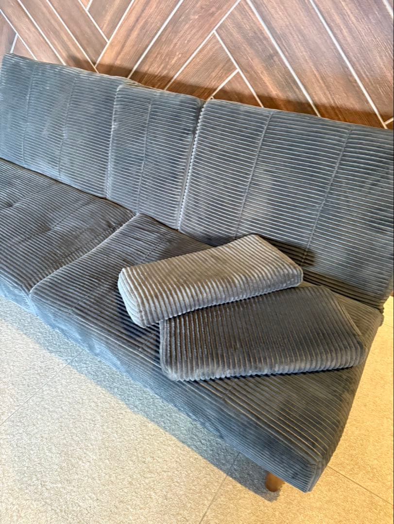 FLEXISPOT XB1カップホルダー付き　ソファベッド　ファブリックソファ