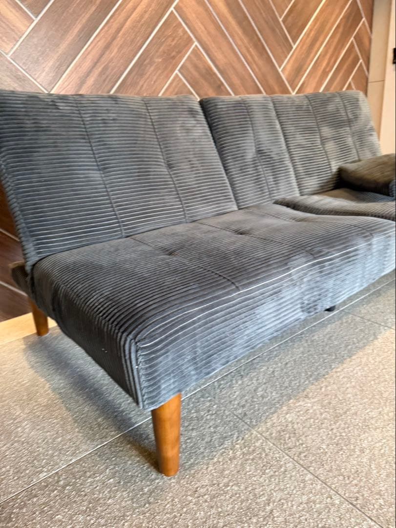 FLEXISPOT XB1カップホルダー付き　ソファベッド　ファブリックソファ