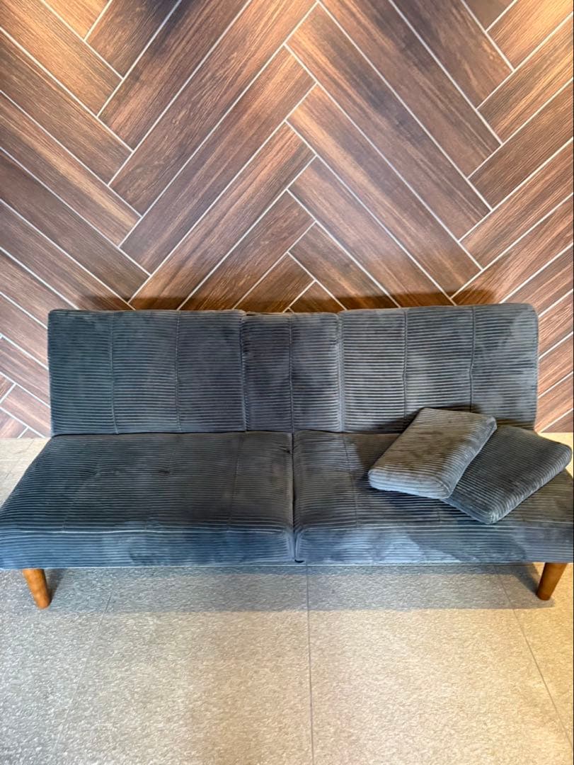 FLEXISPOT XB1カップホルダー付き　ソファベッド　ファブリックソファ