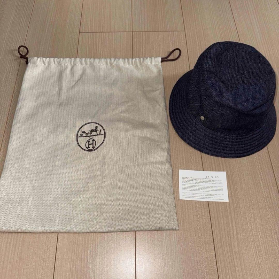 エルメス　デニム　バケットハット