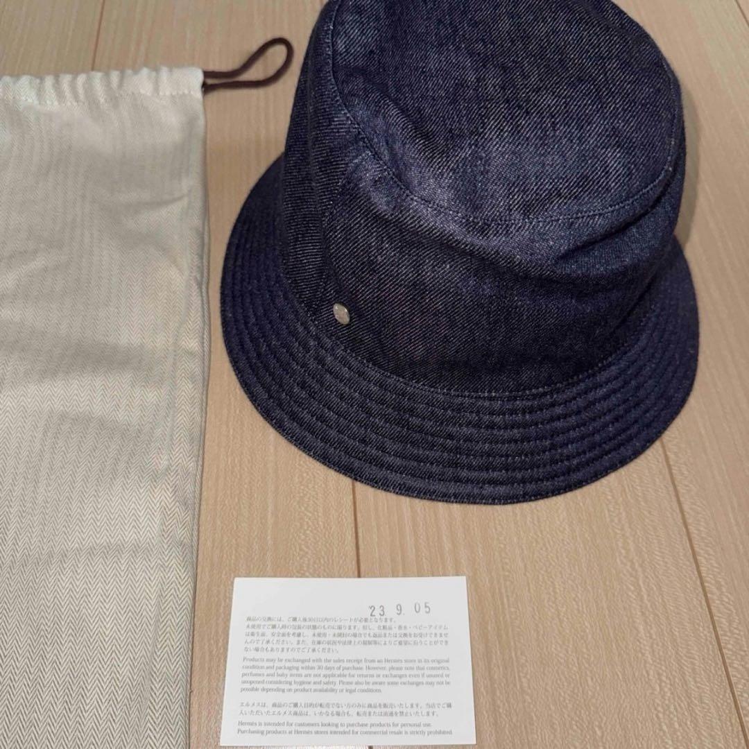 エルメス　デニム　バケットハット