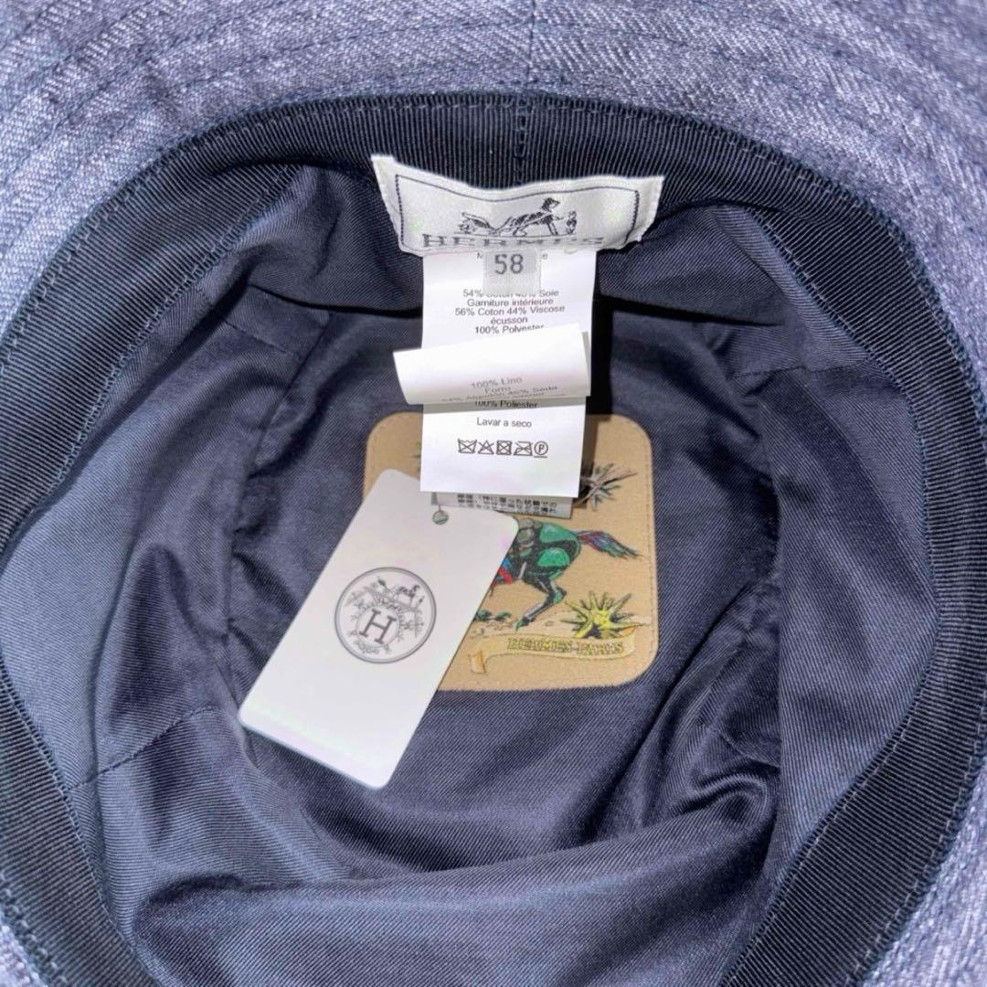 エルメス　デニム　バケットハット