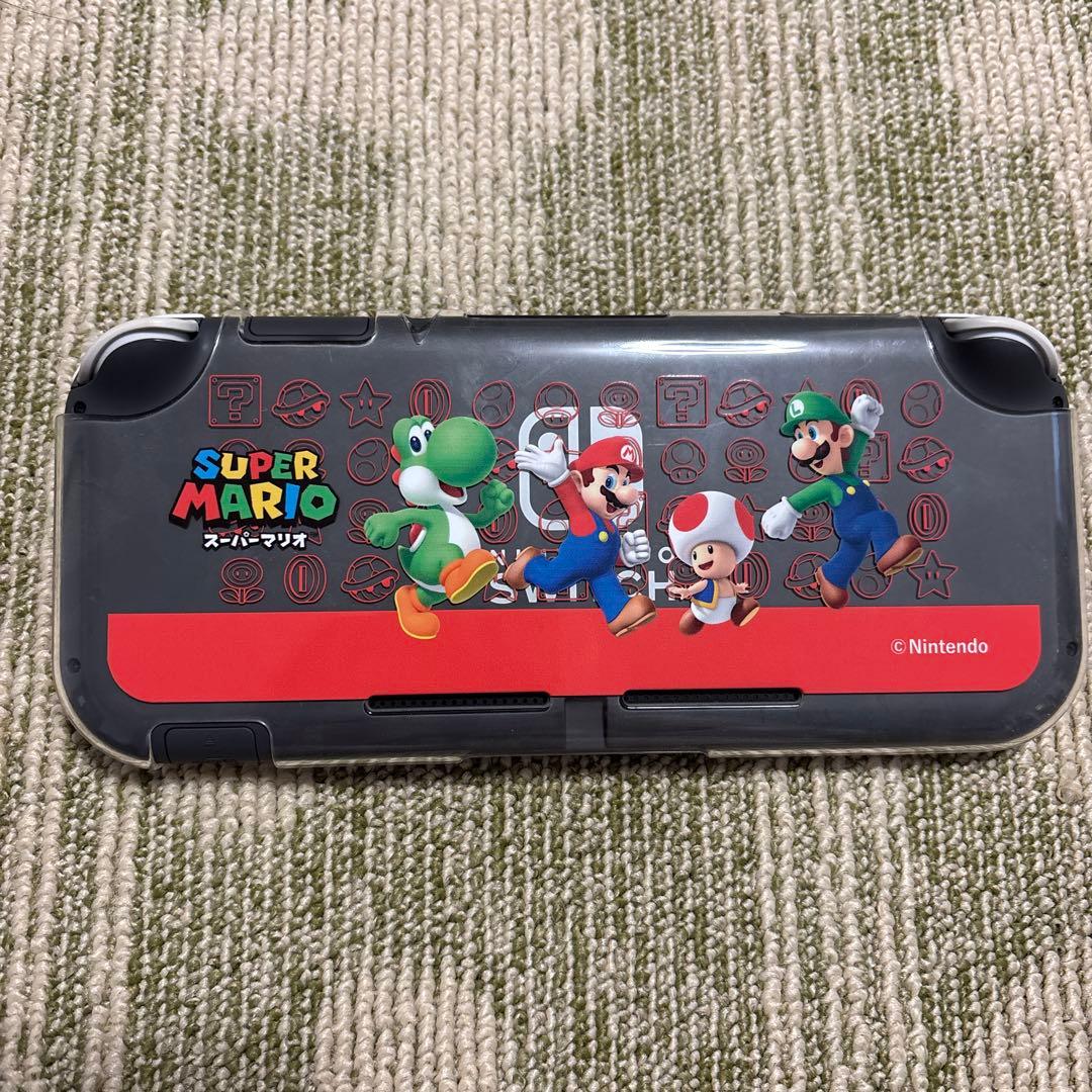 Nintendo Switch Lite グレー 本体 スーパーマリオカバー