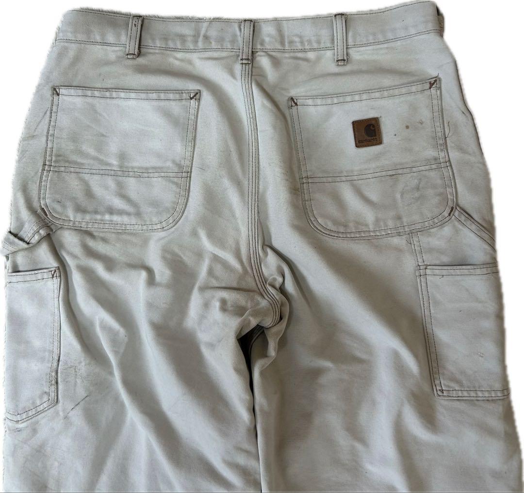 【雰囲気抜群】USA製 Carhartt 70s 白 ペインター ワーク パンツ