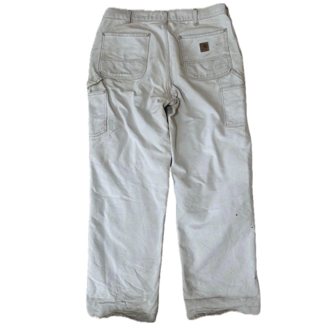 【雰囲気抜群】USA製 Carhartt 70s 白 ペインター ワーク パンツ