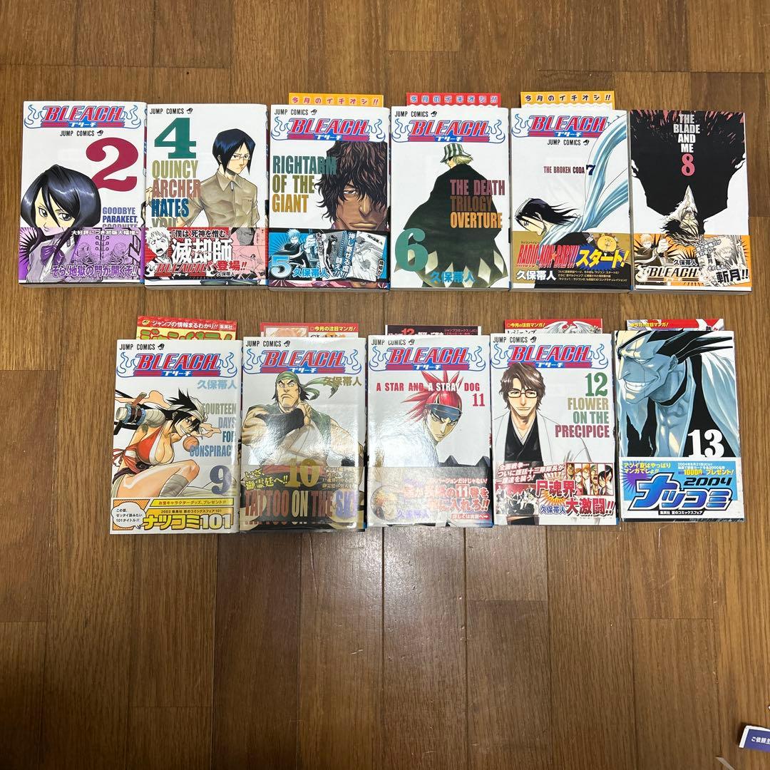 BLEACH　ブリーチ　2巻、4巻から13巻　初版　帯付き　コミックニュース付
