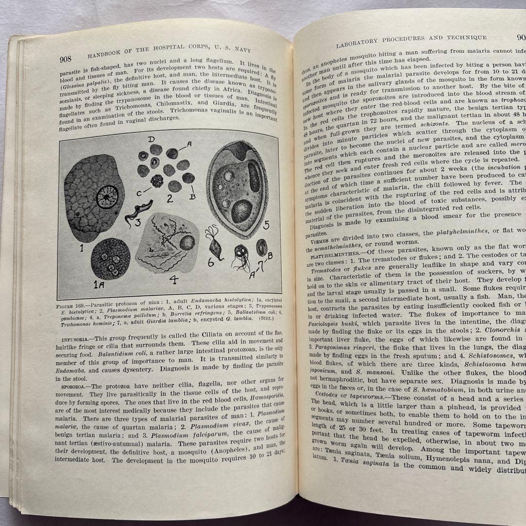 【洋書・古書】アメリカ海軍病院部隊ハンドブック 1939年 医学 衛生兵