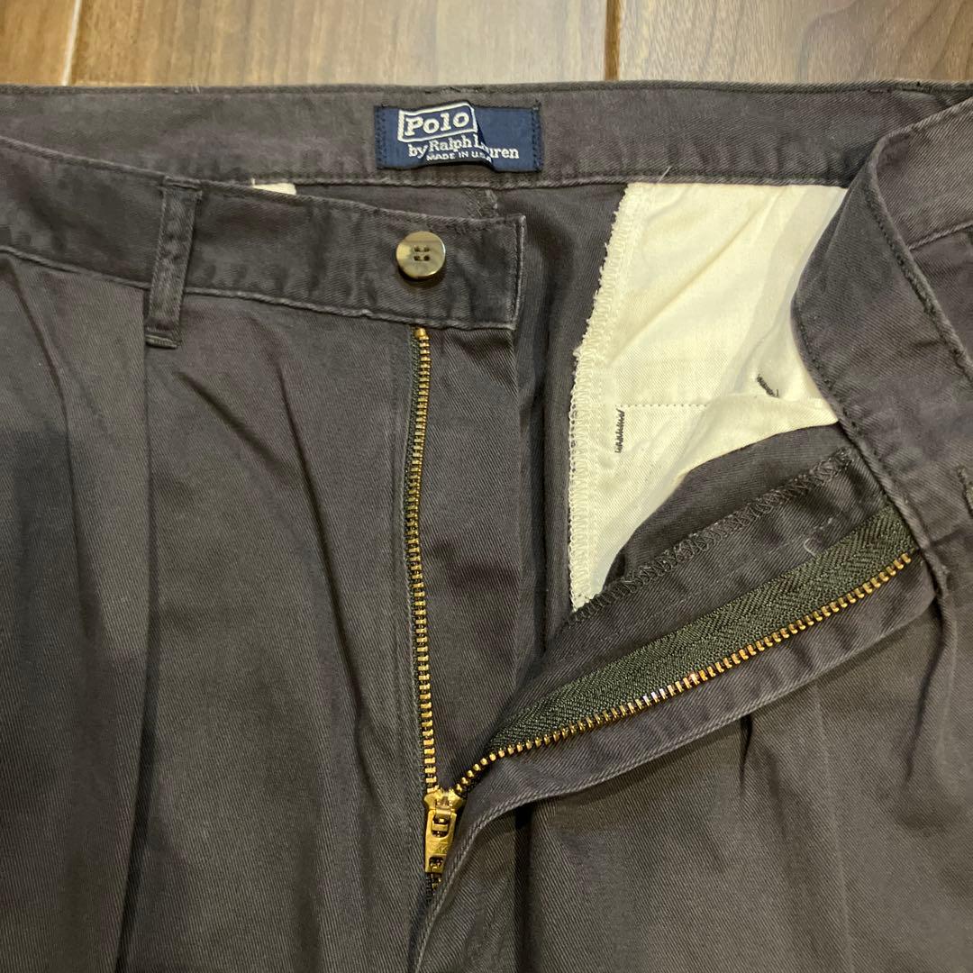 USA製 初期タグ ポロチノ ラルフローレン　ナス紺