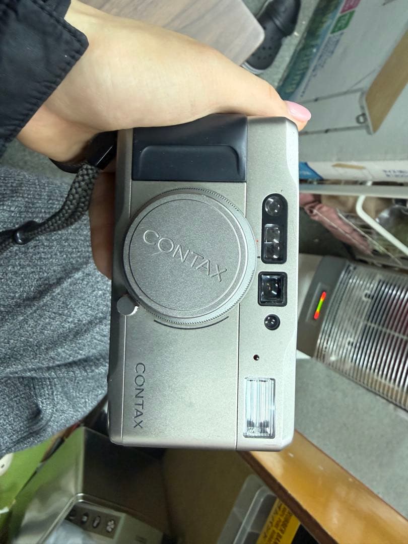 【ジャンク品】CONTAX コンパクトフィルムカメラ シルバー