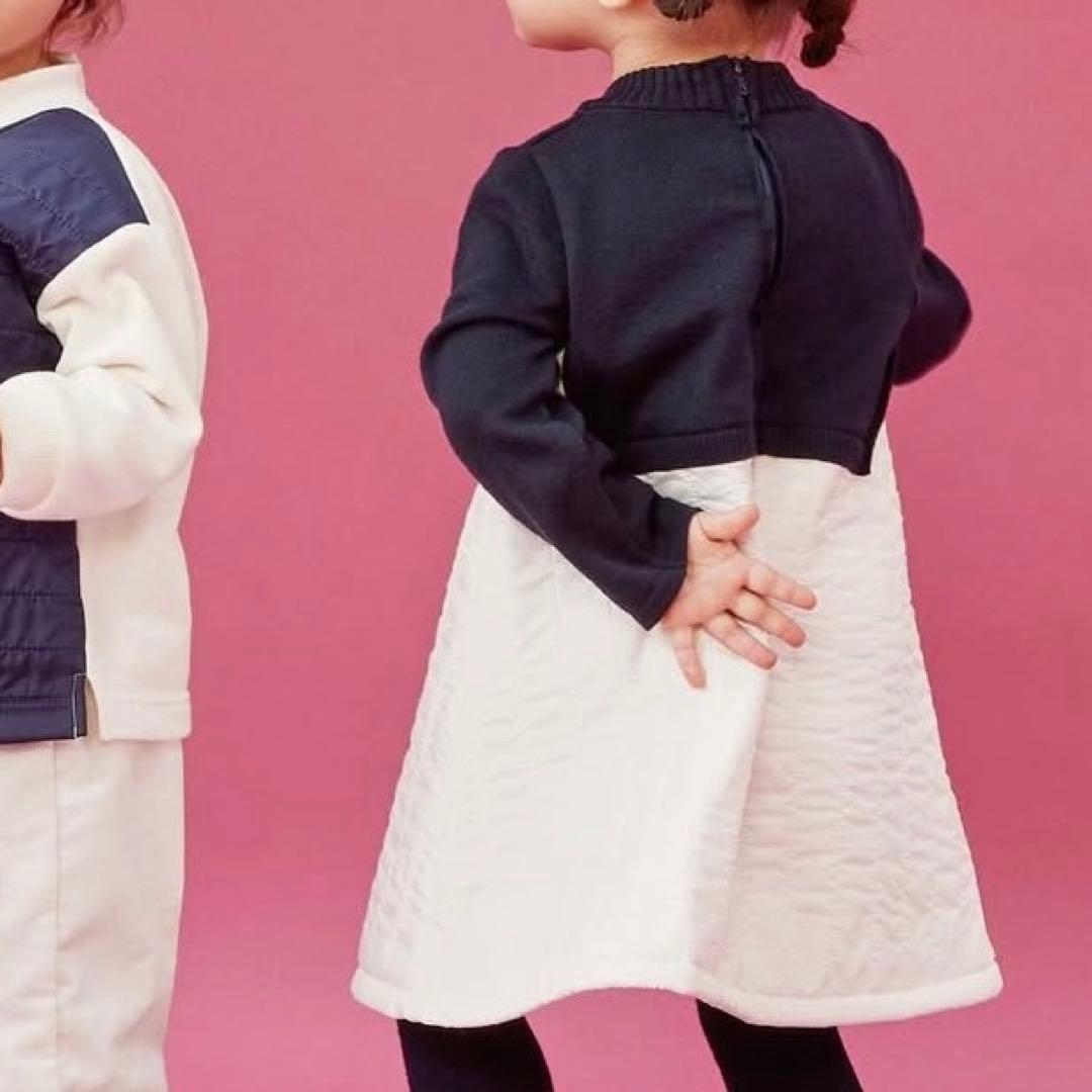 ファミリア　familiar ニットワンピース　美品　100cm