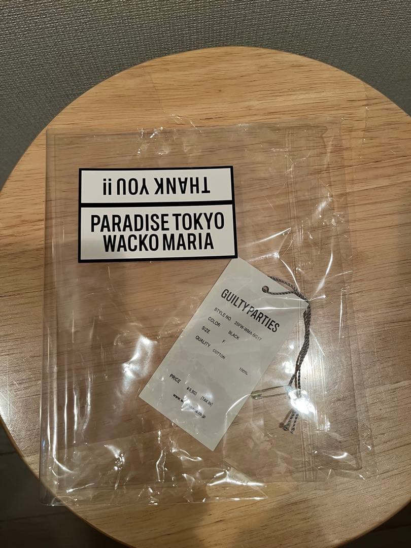 ワコマリア　巾着バッグ　黒