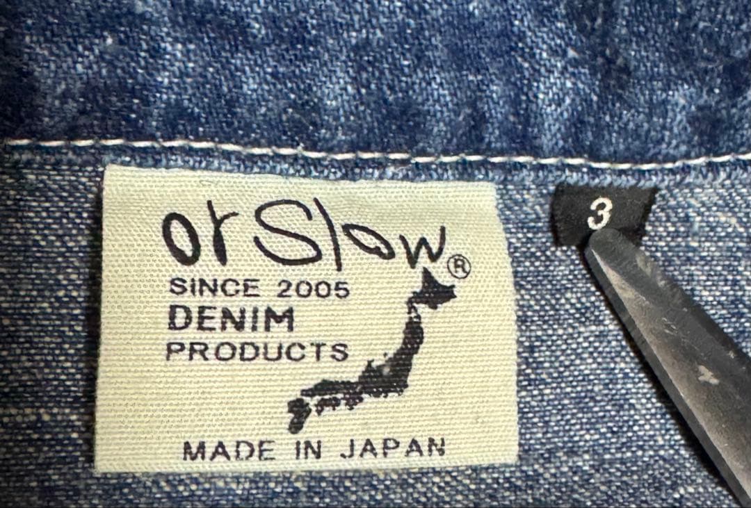orSlow US.ARMY 40s M-35 PW デニム プルオーバー 3